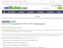 Tablet Screenshot of oemarket.com